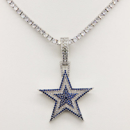 Dallas Star Pendant Necklace – Fan Gift for Game Day & Holiday Celebrations