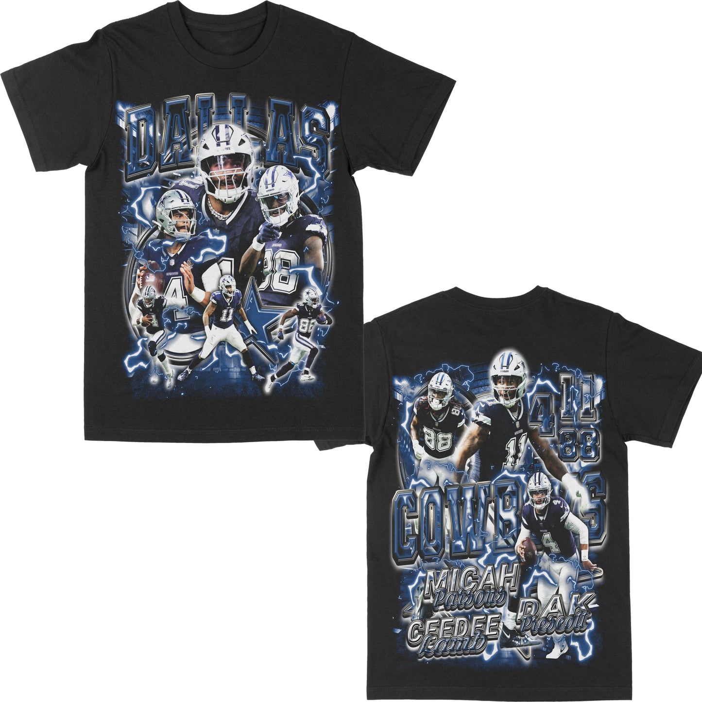 Dallas Cowboys "Big 3 F/B" Graphic  Tee