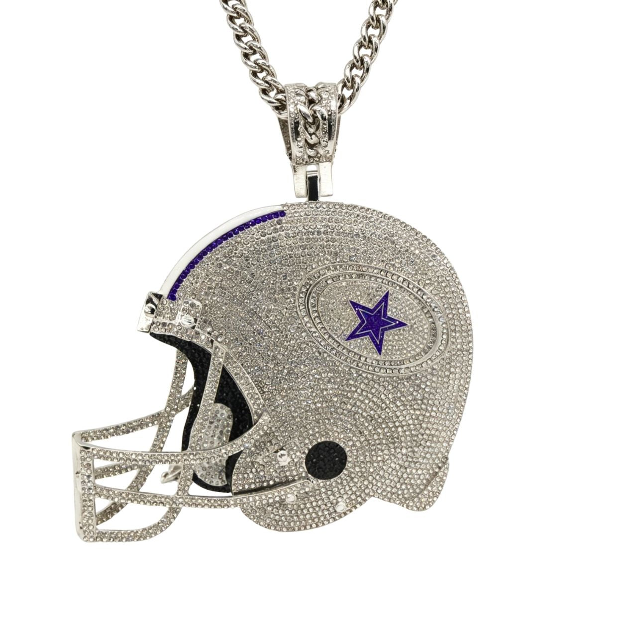 Dallas Helmet Pendant Necklace –Game Day Fan Gift