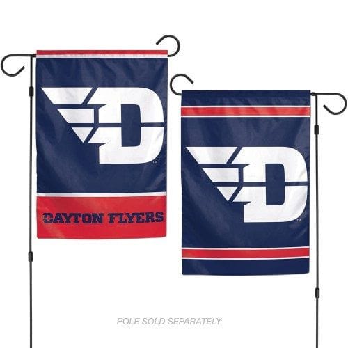 Dayton Flyers 2 Sided Garden Flag Double Logo Blue