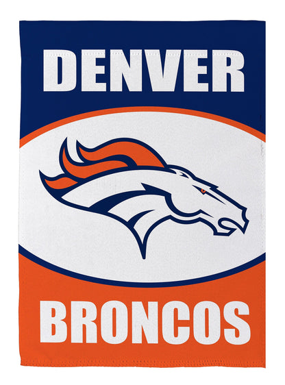 Denver Broncos 2 Sided NFL Garden Flag