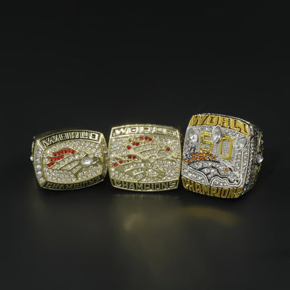 Denver Football Championship Ring Set-1997,1998,2015