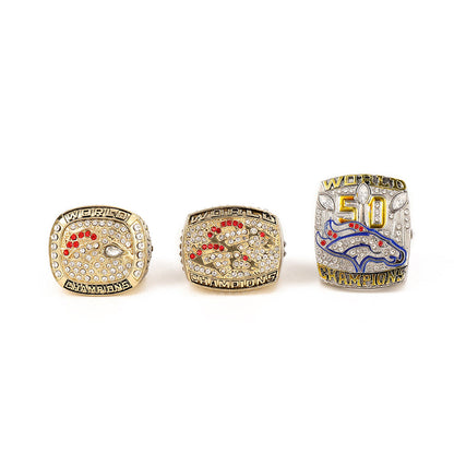Denver Football Championship Ring Set-1997,1998,2015