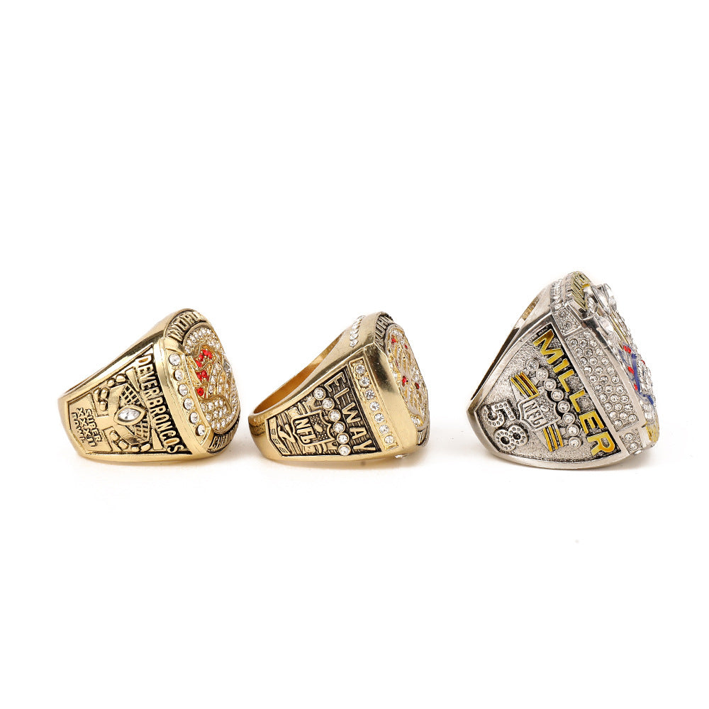 Denver Football Championship Ring Set-1997,1998,2015