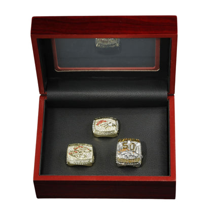 Denver Football Championship Ring Set-1997,1998,2015