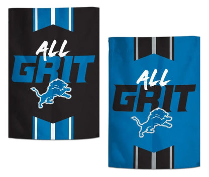 Detroit Lions All Grit 2 Sided Garden Flag