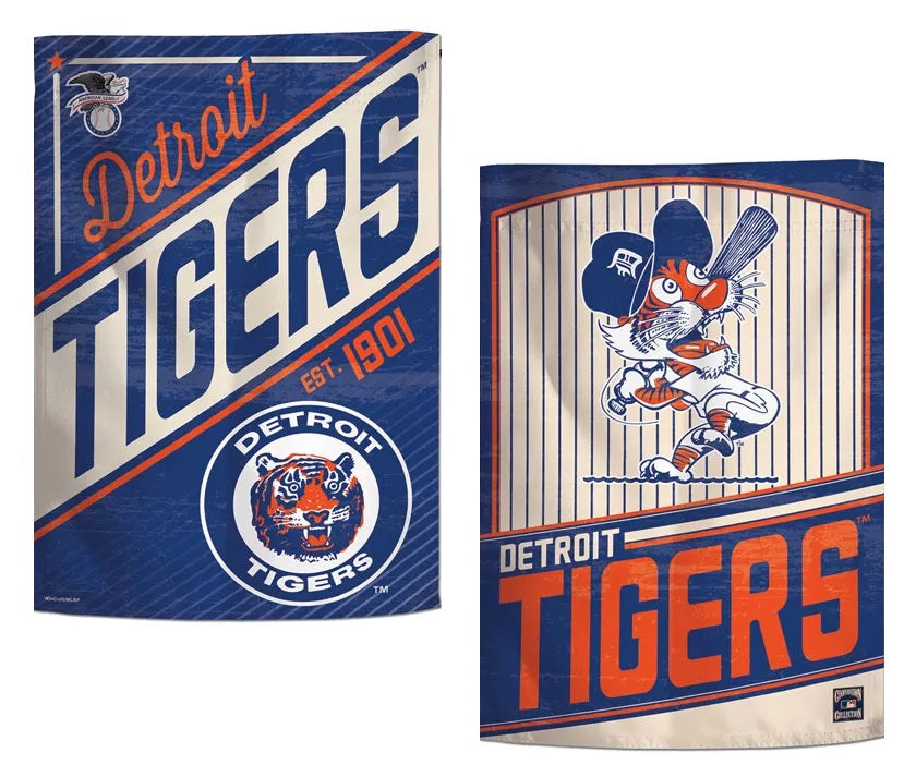 Detroit Tigers Garden Flag 2 Sided Cooperstown