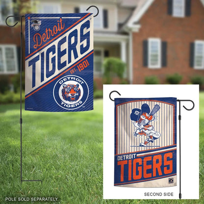 Detroit Tigers Garden Flag 2 Sided Cooperstown