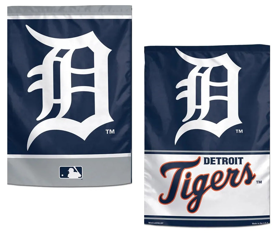Detroit Tigers Garden Flag 2 Sided Primary Logo