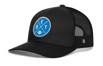Detroit Football Trucker Hat  |  Light Blue DET X Snapback