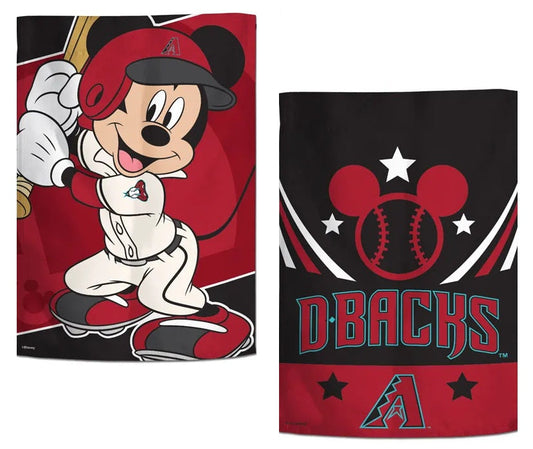Diamondbacks 2 Sided Mickey Mouse Garden Flag
