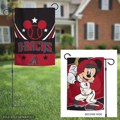 Diamondbacks 2 Sided Mickey Mouse Garden Flag