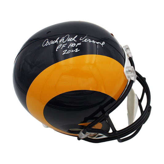 Dick Vermeil Autographed Los Angeles Rams F/S Replica Helmet - JSA
