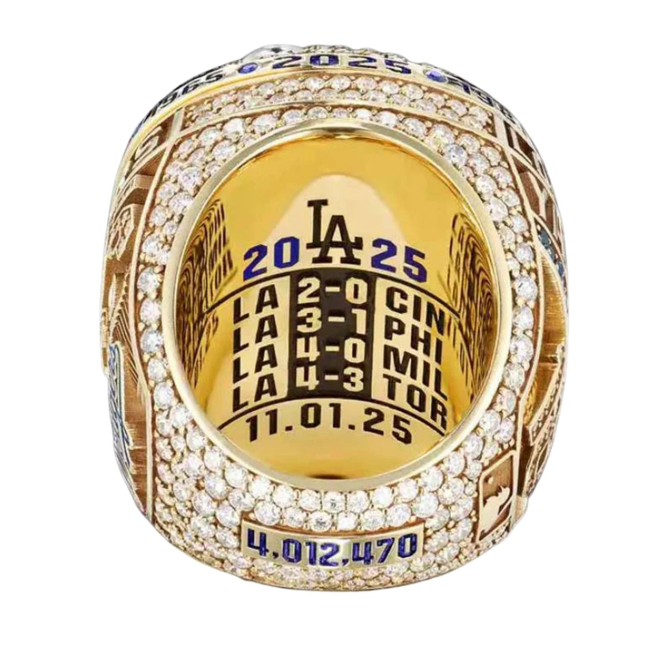 2025 Los Angeles Baseball Championship Ring – Ring Ceremony Edition | Ships in 24 Hours