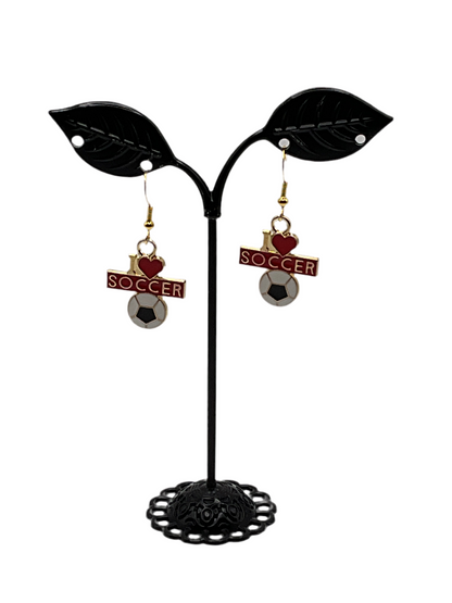 Soccer earrings 1