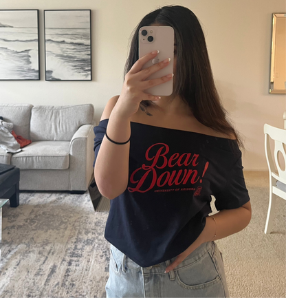 "BD" Off the Shoulder Tee