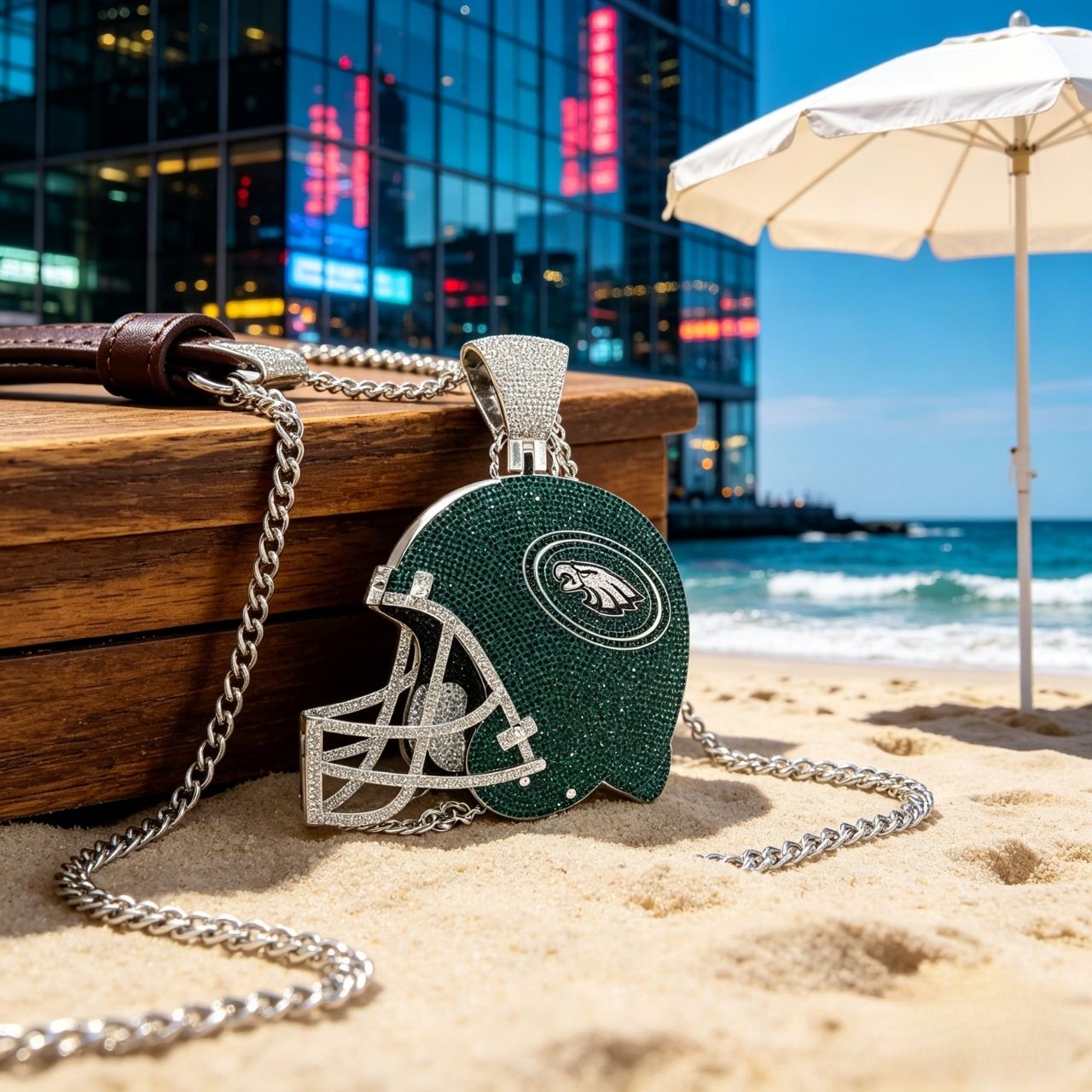 Philadelphia Helmet Pendant Necklace – Exclusive Fan Gift for Philadelphia Fans