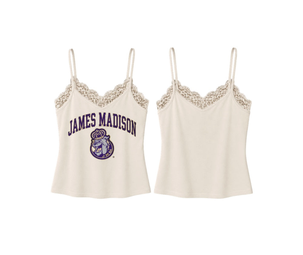 JMU  White Lace Cami
