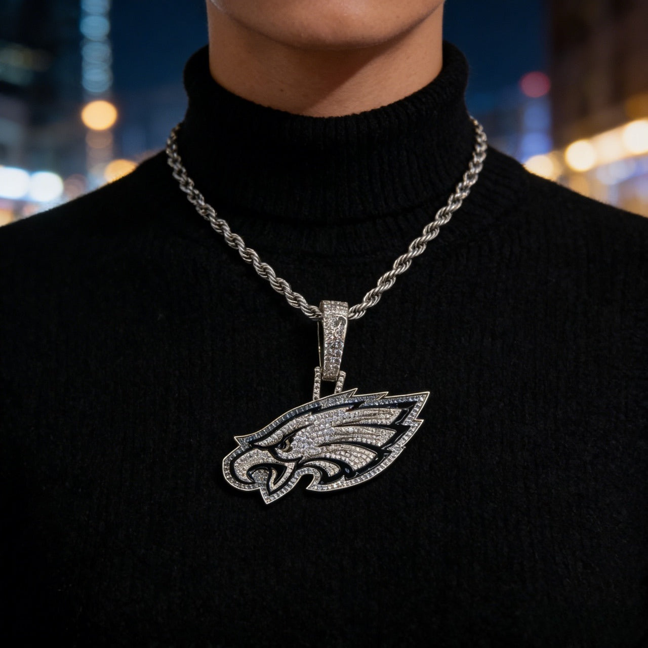 Philadelphia Emblem Pendant Necklace – Perfect Gift for Holidays & Game Day Fans