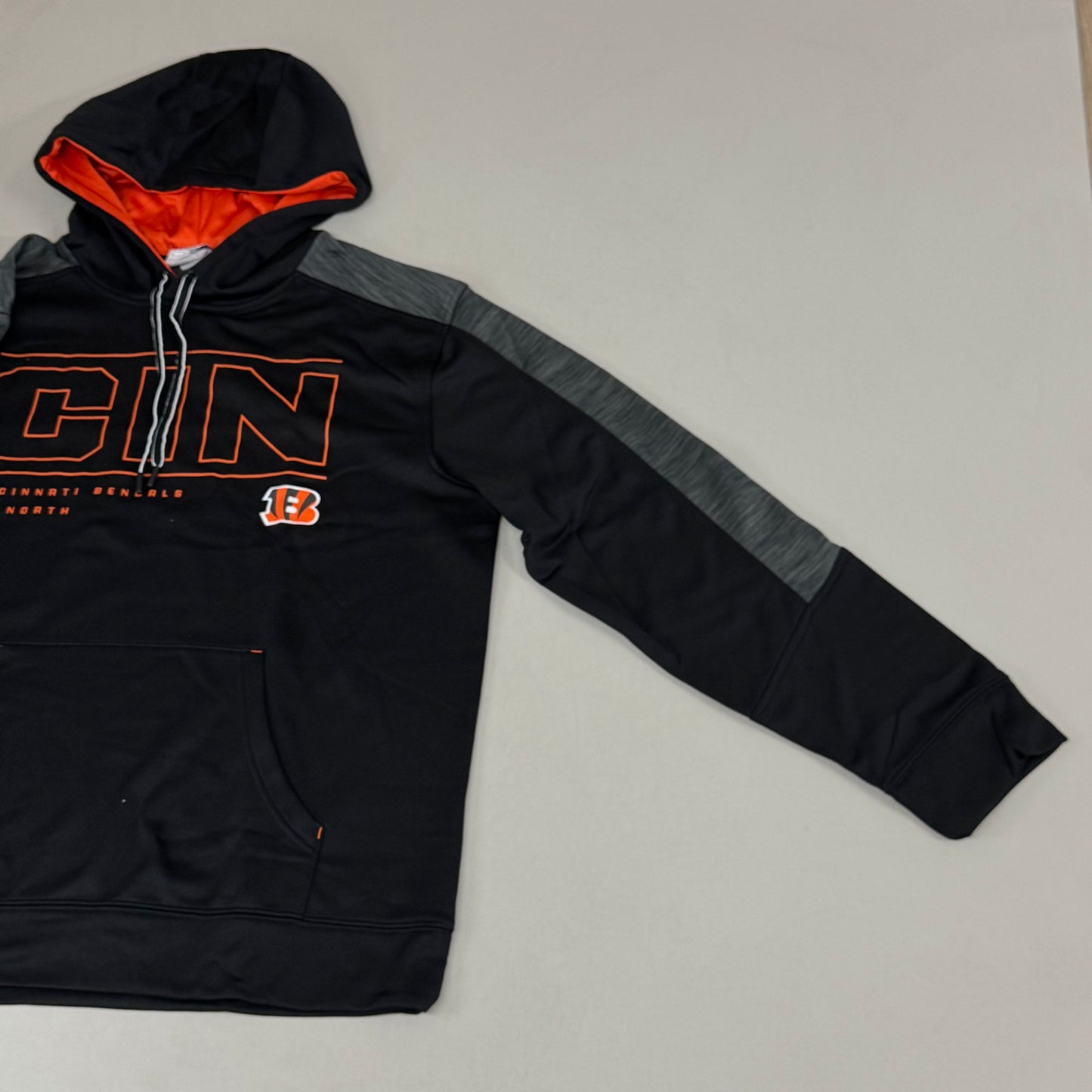 NFL Cincinnati Bengals Hoodie AFC North Sweatshirt Pullover SZ XL Black 1802967