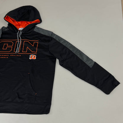NFL Cincinnati Bengals Hoodie AFC North Sweatshirt Pullover SZ XL Black 1802967