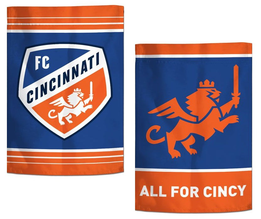 FC Cincinnati Garden Flag 2 Sided Soccer MLS