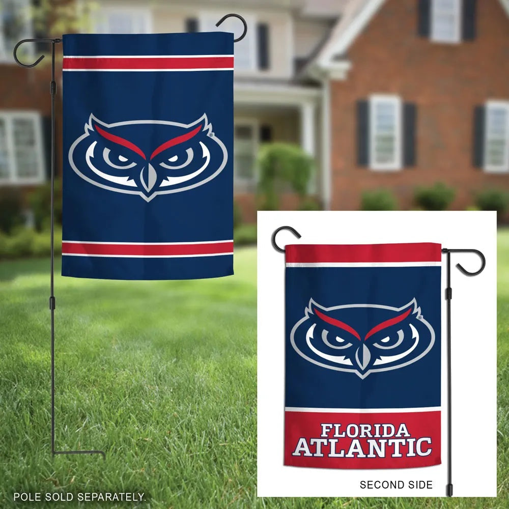 Florida Atlantic Garden Flag 2 Sided FAU Logo