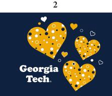 GA Tech Infant Lap Shoulder Creeper Print