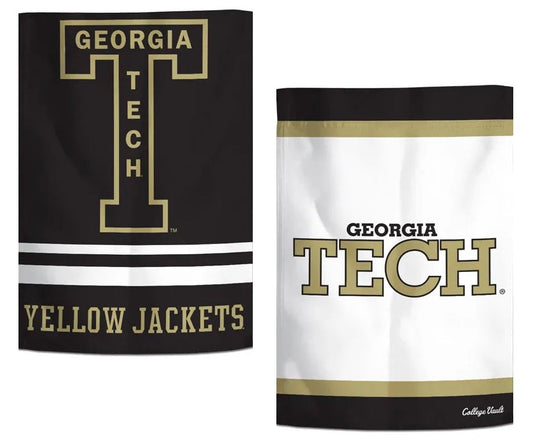 Georgia Tech Garden Flag 2 Sided Retro Vintage