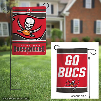 Go Bucs 2 Sided Garden Flag Tampa Bay
