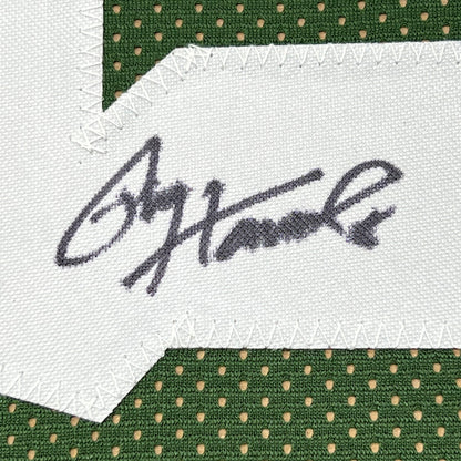 Framed Autographed/Signed Paul Hornung 35x39 Green Bay Green Football Jersey JSA COA