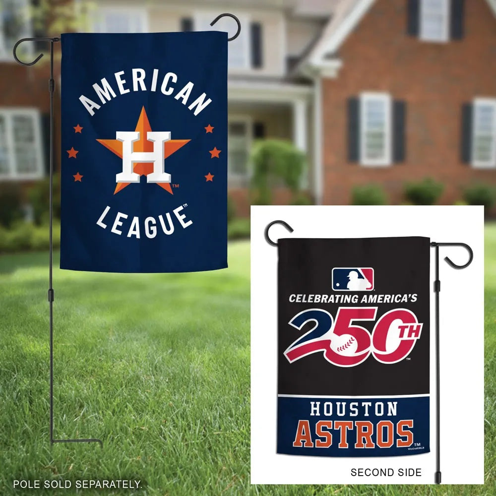 Houston Astros 2 Sided America 250 Garden Flag