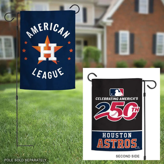 Houston Astros 2 Sided America 250 Garden Flag