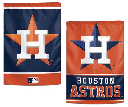 Houston Astros Garden Flag 2 Sided MLB Double Logo