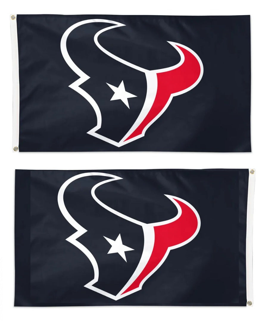 Houston Texans Blue 2 Sided 3x5 Flag