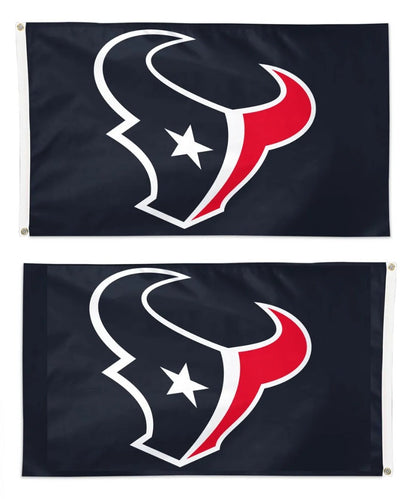 Houston Texans Blue 2 Sided 3x5 Flag
