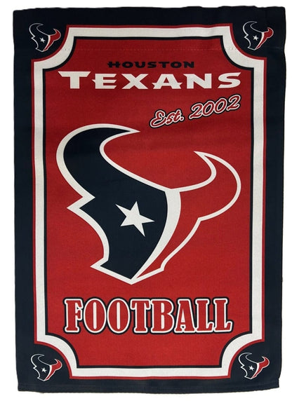Houston Texans Football Garden Flag 2 Sided Sparkle
