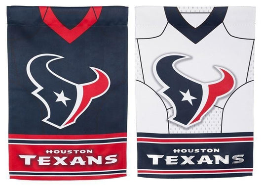 Houston Texans Garden Flag 2 Sided Foil Jersey