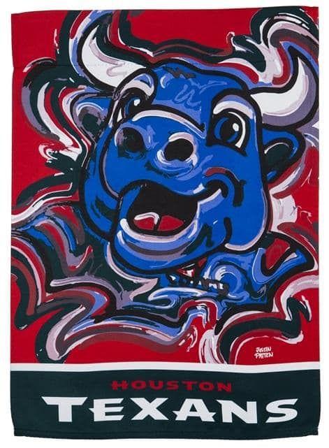 Houston Texans Garden Flag 2 Sided Justin Patten