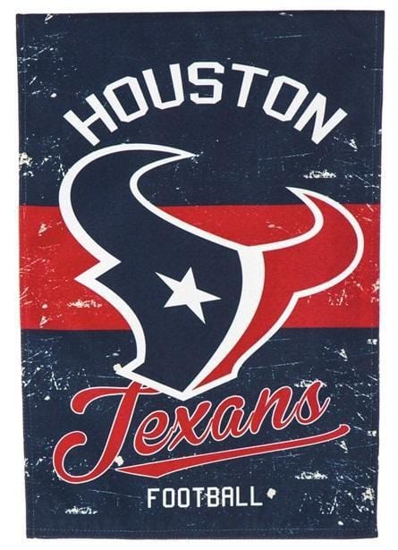 Houston Texans Garden Flag 2 Sided Vintage Throwback Logo