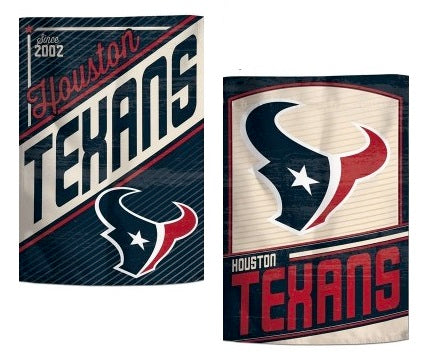 Houston Texans Retro 2 Sided Garden Flag