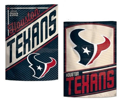 Houston Texans Retro 2 Sided Garden Flag