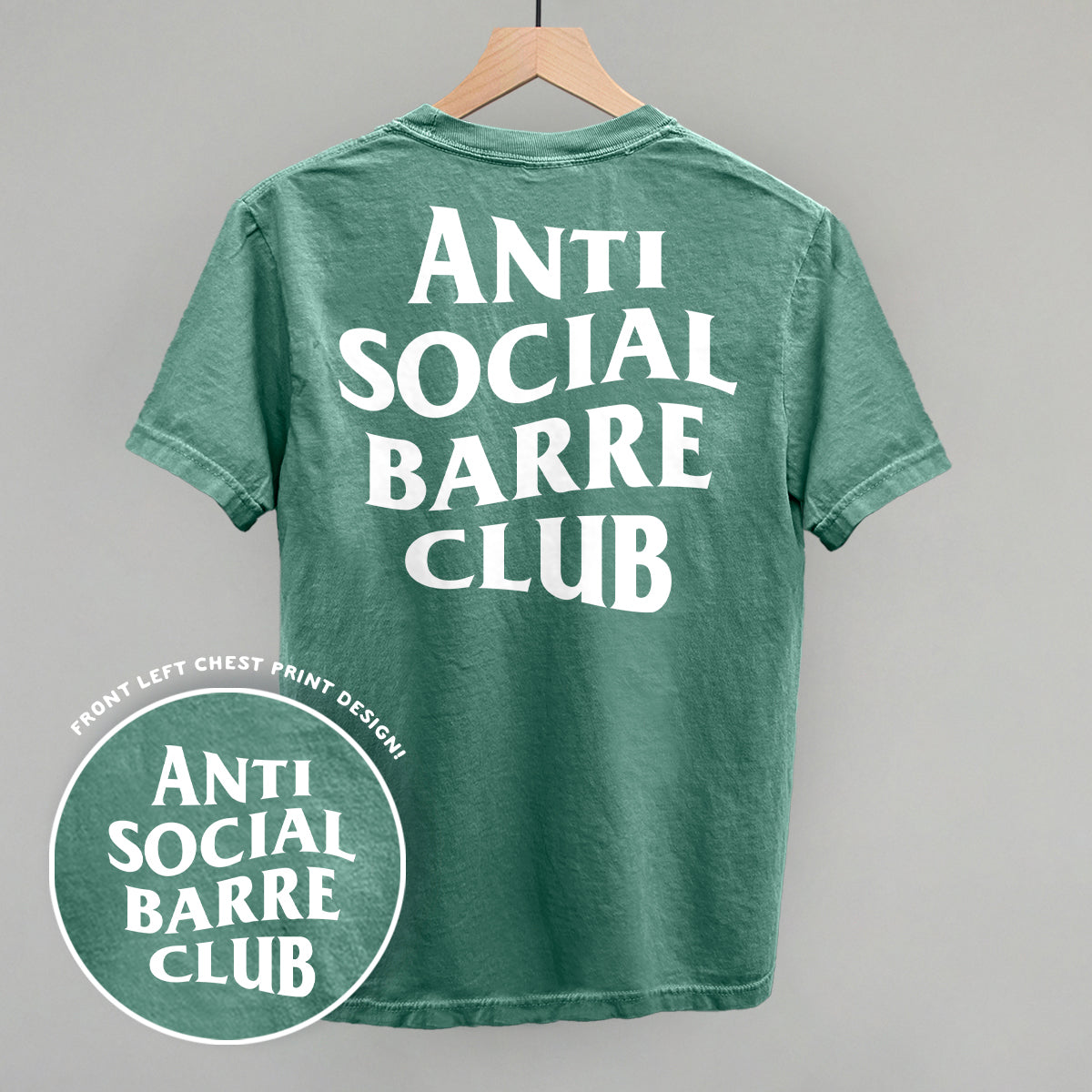 Anti Social Barre Club (White) (Back Print)