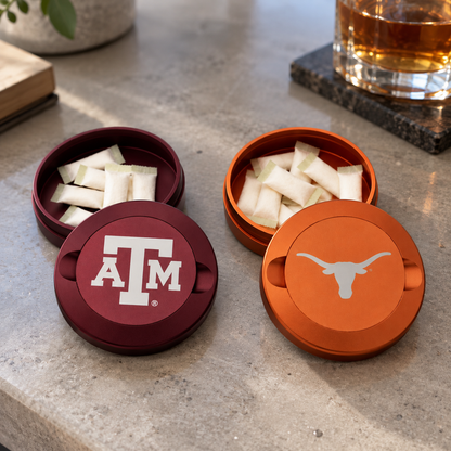 Texas Longhorns Metal Nicotine Pouch Cans