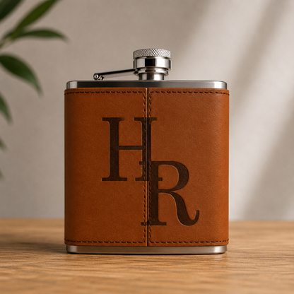 Texas A&M Leather Flask