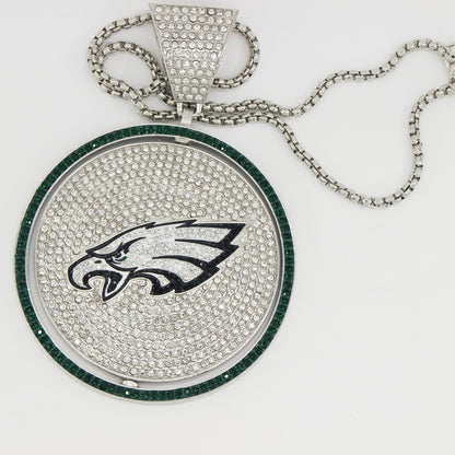 Philadelphia Medallion 8 Inches Rotating Pendant with Chain