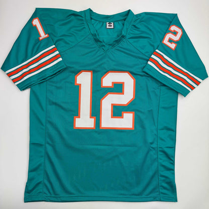 Autographed/Signed Bob Griese Miami Teal Football Jersey JSA COA