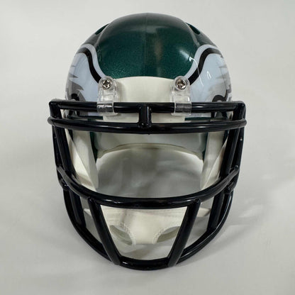 Autographed/Signed Jalen Carter Philadelphia Eagles Green Mini Football Helmet Beckett BAS COA