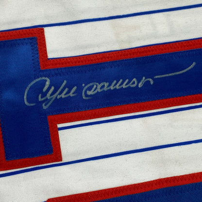 Autographed/Signed Andre Dawson Montreal Pinstripe Baseball Jersey JSA COA