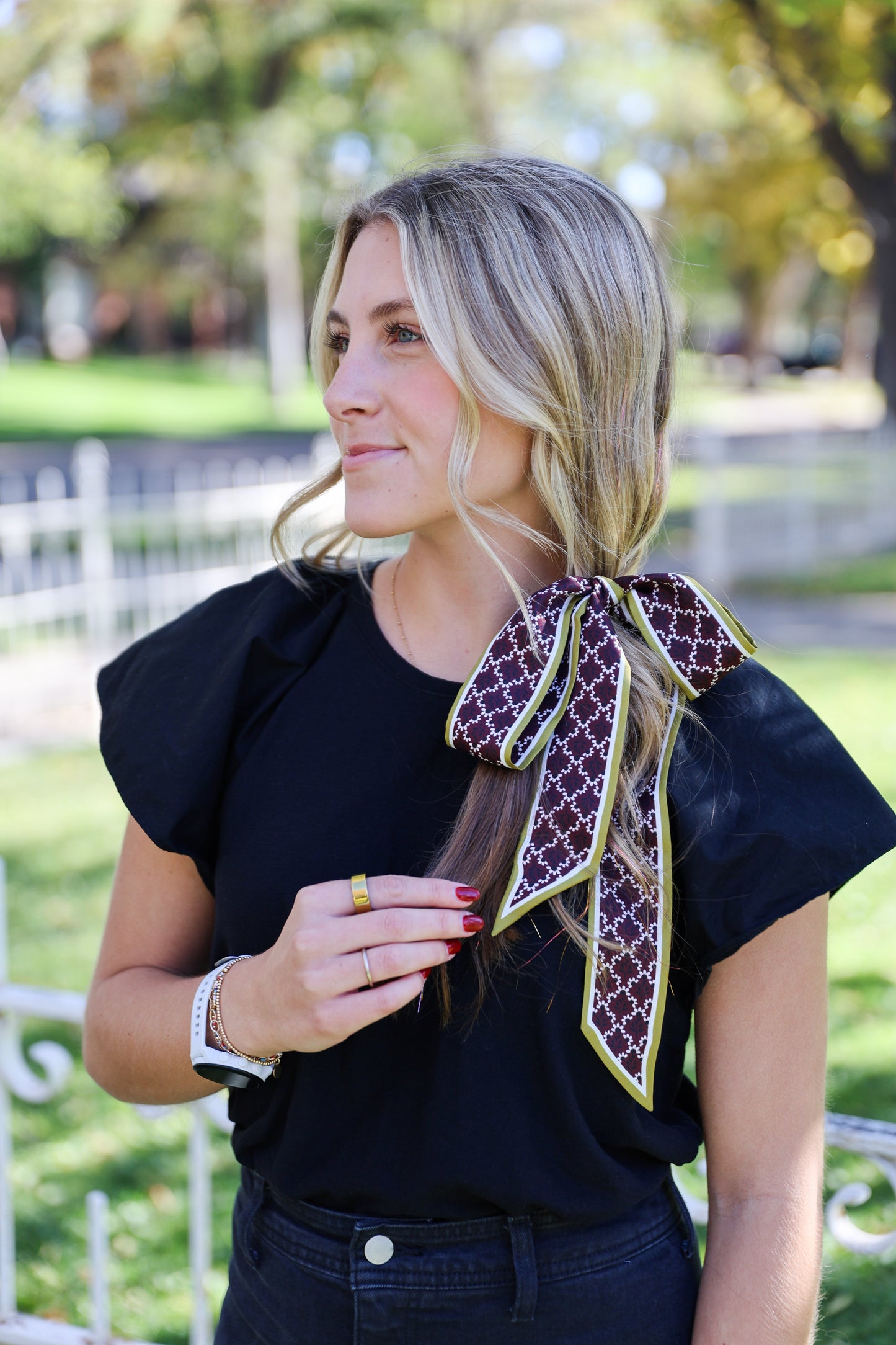 The Skinny Scarf - Maroon & Gold